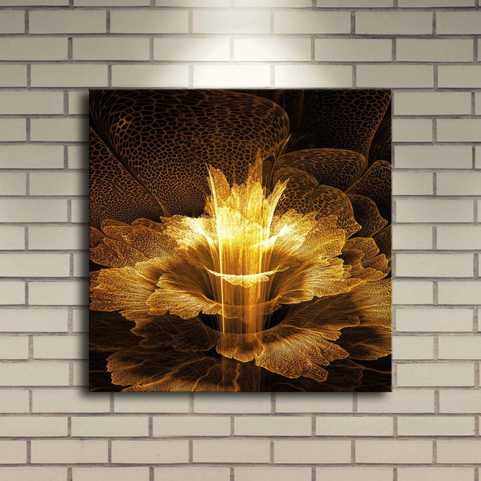Wallity Lienzo Decorativo Iluminado con Led 40x40 cm Multicolor